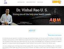 Tablet Screenshot of drvishalrao.com